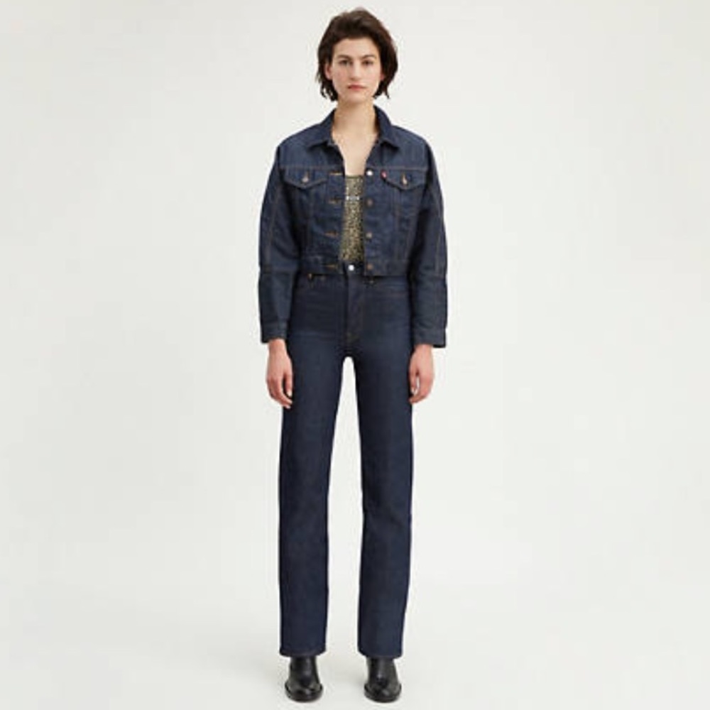 Levi's Premium Ribcage Straight Full Length High Waist Jeans
